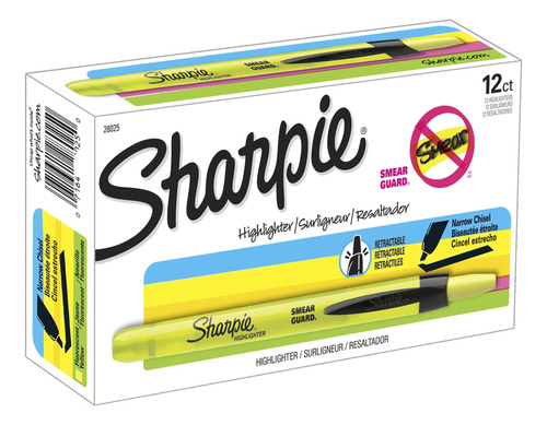 Sharpie Accent Retractable Highlighters, Chisel Tip, Fluores