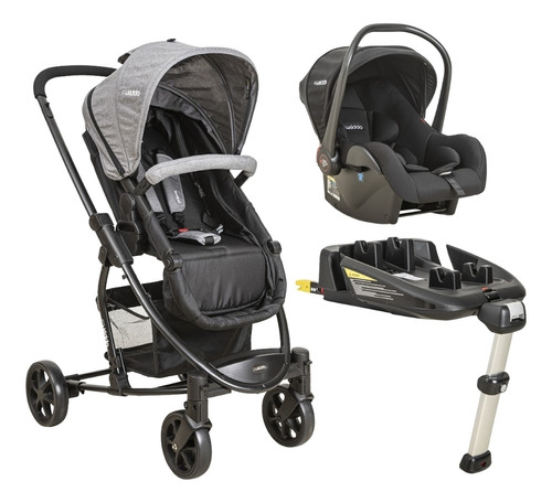 Travel System Prima Grafite Com Casulo E Base Isofix - Kiddo