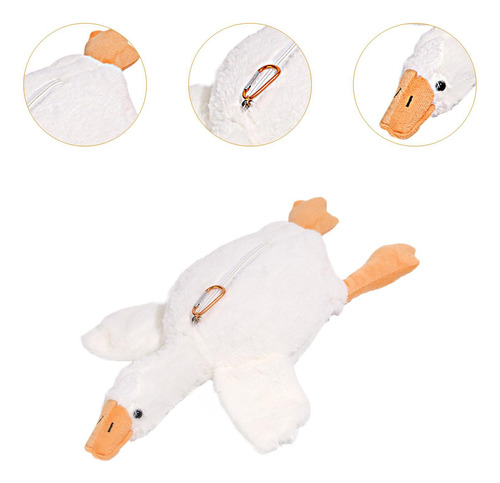 Estuche Para Lápices De Ganso De Peluche, Material Escolar,