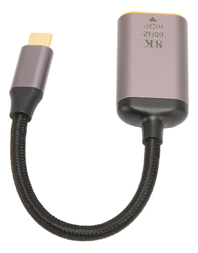 , Adaptador Usb C A Mini Dp Displayport 8k 60hz Plug And ,