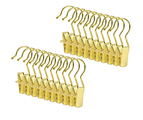 Amber Home Paquete De 24 Clips Dorados Para Botas Para Armar