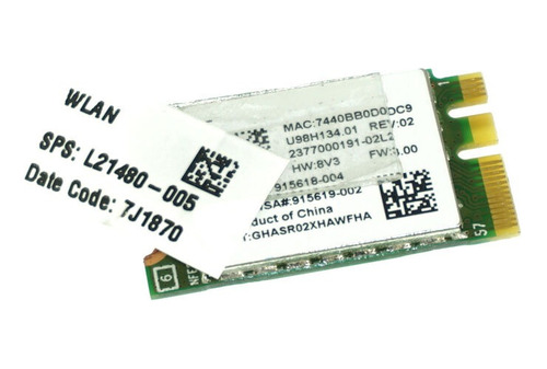 Placa Wifi + Bluethoot Hp 14 15 L21480-005