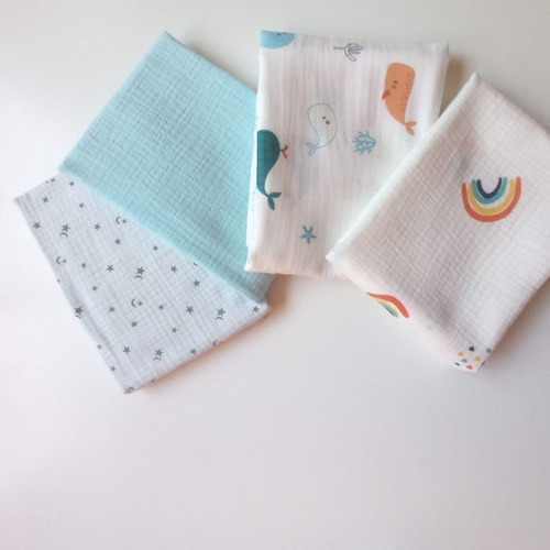 Imagen 8 de 9 de Promo 2 Mantas De Muselina Swaddles Rebozo Recibidor Bebé