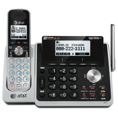 Tl88102 Dect 6.0 Teléfono Inalámbrico Expandible De 2 Líneas