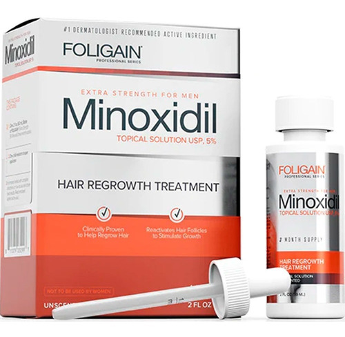 Imagen 1 de 4 de Foligain Minoxidil 5 % Solución Tópica 1 Mes De Tratamiento