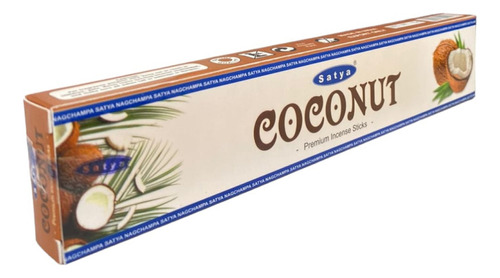 Incenso Meditação Massala Coconut Satya Cx C 12 Var