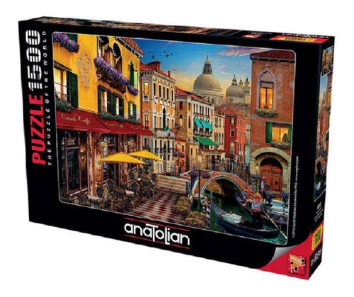 Puzzle 1500 Piezas Canal Cafe Venice - Anatolian