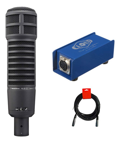 Electro-voice Re20 Broadcast Locutor Microfono (negro) Cloud
