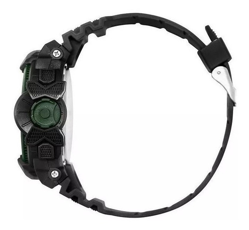 Relógio Mormaii Preto Aro Verde Mo3660ad/8v