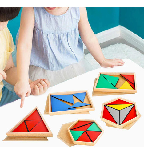 Rompecabezas De Geometría De Madera, Coordinación