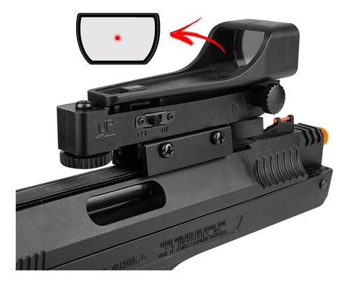 Arma .22 Beeman 2006 5,5 Com Mira Holografica + Kit Munição