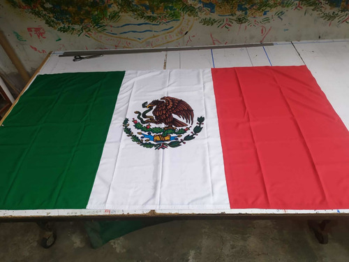 Bandera De Mexico 1.40x2.45 Mts De Exterior