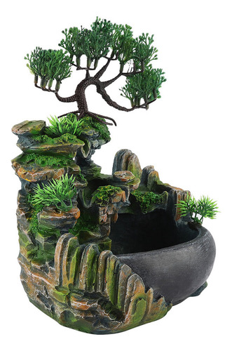 Escritorio Pequeño Con Forma De Rocalla, Fuente, Cascada, De