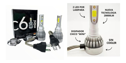 Kit Cree Led H7 H4 H3 H11 H16 9006 Hb4 H27 20000lm