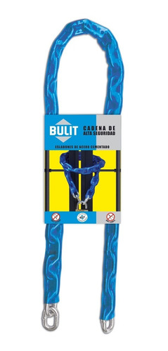 Imagen 1 de 4 de Cadena Bulit Seguridad Max Acero Cementado 50cm + Candado 40