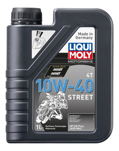 Aceite Liqui Moly Motorbike4t 10w40 Sintético Street 1l