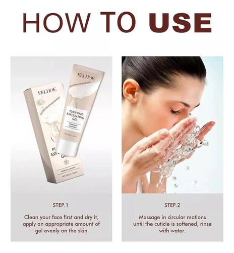 - Gel Exfoliante Purificante, Exfoliante Facial Para Rostro