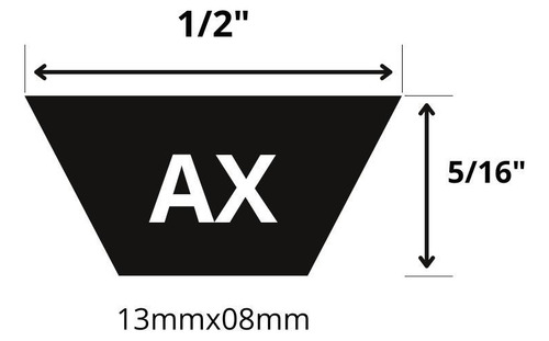 Correia Continental Ax-28 Transmissão Em V Dentada 711,2mm