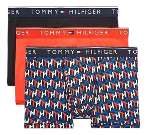 Boxer Trunk Tommy Hilfiger Th Microfibra 3 Pack Original