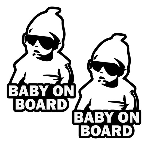 Adhesivo Coche Texto  Baby On Board  Divertido Y Lindo ...