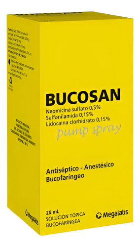 Bucosan® Pump Spray 20 Ml Antiséptico | Dolor De Garganta