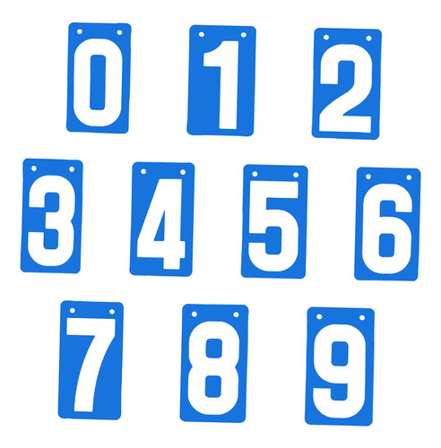 Marcador De Puntaje Sports Sputard, Números 0-9, Azul