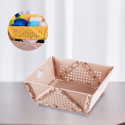 2 Cesta Plegable Pequeña Para Escritorio, Caja Organizadora