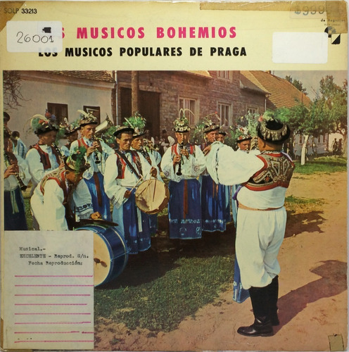 Vinilo Los Musicos Bohemios Los Musicos Populares De Praga