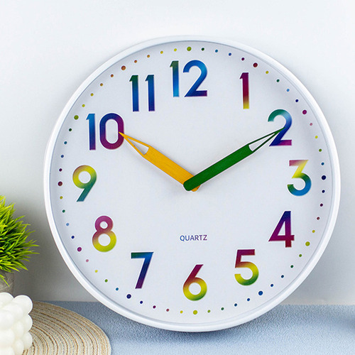 Reloj De Pared Infantil Fácil De Leer, Silencioso, No Hace T