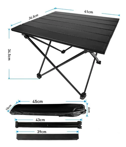 Mesa Plegable Camping Paseo Evento Bolso Portatil