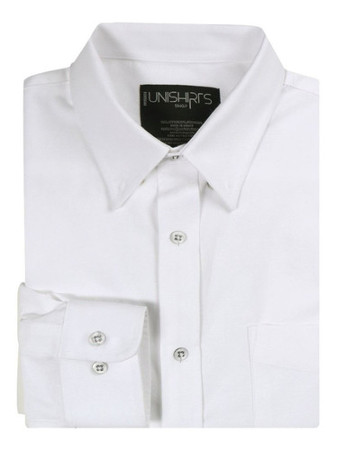 Camisa Blanca Oxford Ejecutiva 75% Algodon 25% Poliester