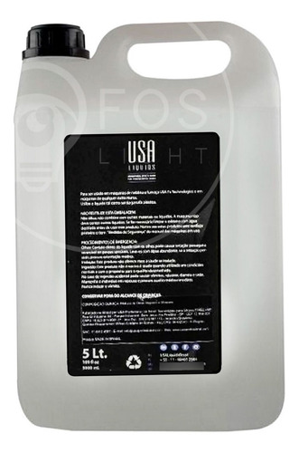 4x Líquido Para Maquina Haze A Base De Agua Fluído 5 Litros