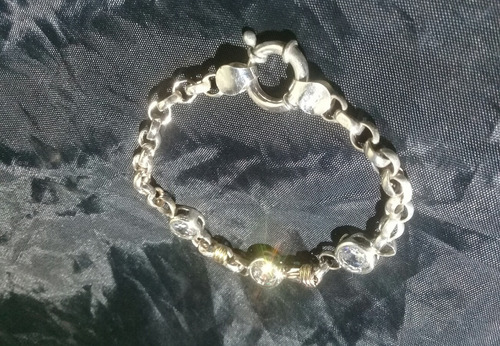 Pulsera Buenos Aires Plata Sexi Estrix Oro Y Plata 30cm Plata 1 Cm 20 Cm (Usado)