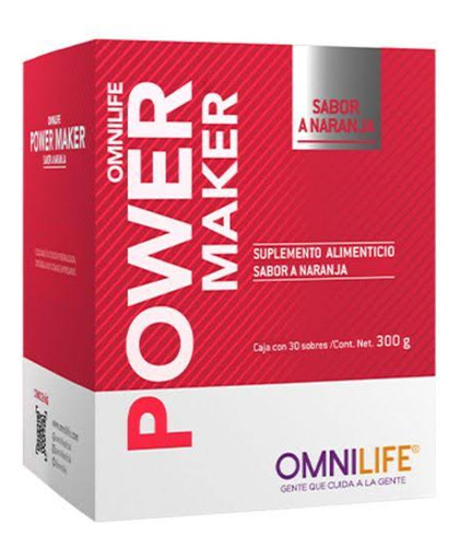 Power Maker Caja 30 Sobres, Sabor Naranja