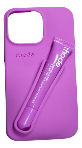 Case Para Iphone 15 Genérica Lip Rosa Chicle Lip Hot Pink