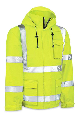 Chamarra Impermeable Alta Vis Clase 3 - Ligera, Verde, G