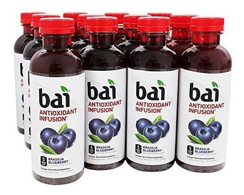 Bai - Antioxidante Infusión Bebidas Brasillia Blueberry - 12