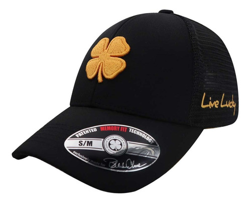 Gorra Black Clover Lucky Mesh Mango Logo Naranja