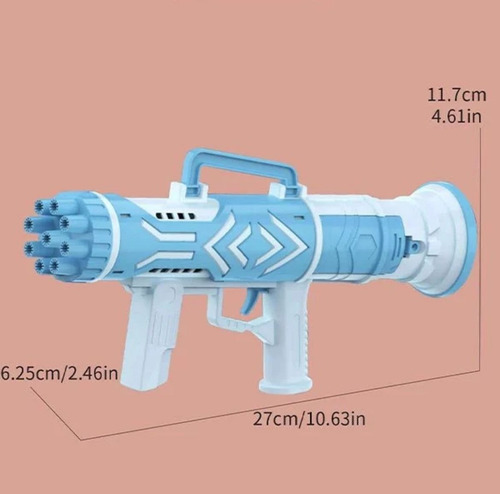 Burbujero Bazooka Genérico Plástico Unisex.
