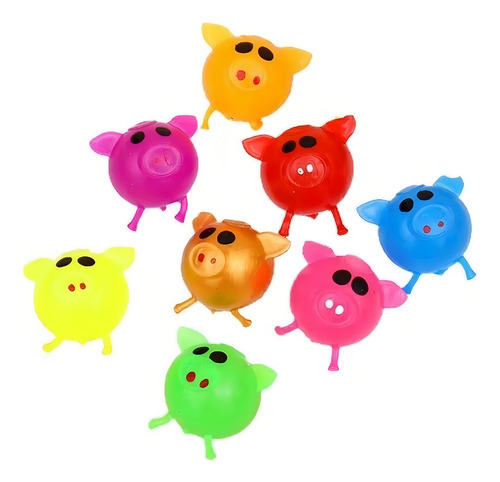 Pelota Slime Pegajosa Antiestres Juguete Squishy 12 Piezas