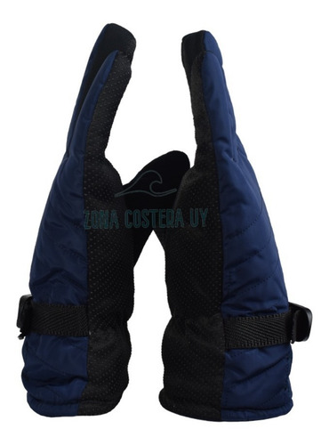 Guantes Impermeables Moto Termico Invierno Senderismo Azul