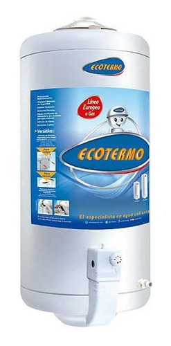 Termotanque Ecotermo Le80 Gas Natural 80 L Carga Superior