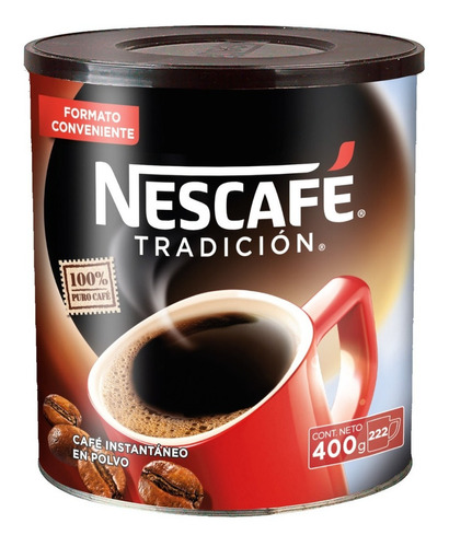 Café Instantáneo Nescafé Tradición Lata 400 G