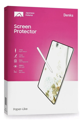 Mica Mate T/ Papel Benks Para iPad 10.2 8gen A2270 A2429