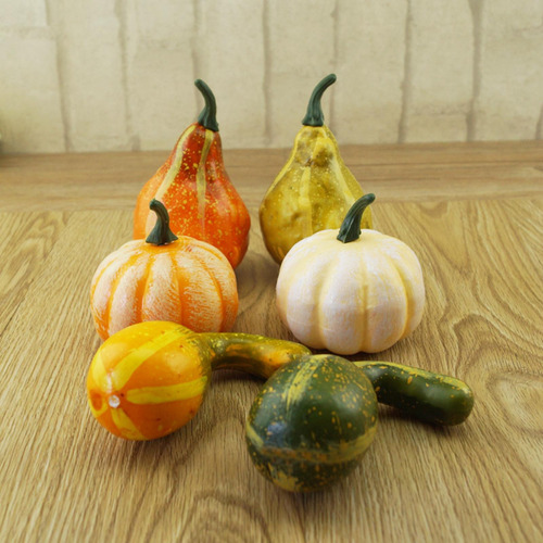 Calabazas De Espuma Decoración De 12 Piezas Multicolor