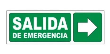 Cartel Led Luminoso Señalización Salida De Emergencia Baw