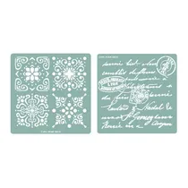 Comprar Stencil  2 Stencil  30x30  Pared Tela Piso Muebles Deco