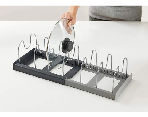 Organizador Tapas Ollas Expansible Estante Cocina Sartén
