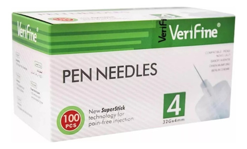 Agujas Para Lápices De Insulina ( 100 Pen Needles ) Mm