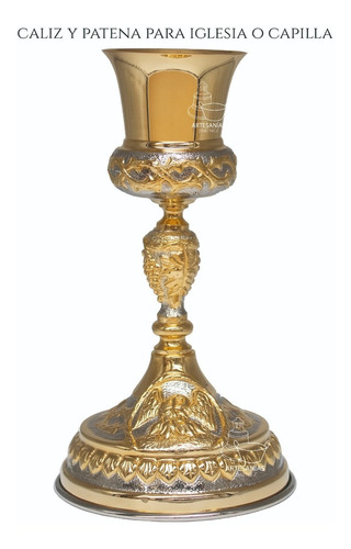 Caliz Para Iglesia O Capilla Con Patena T19 Vaso Sagrado